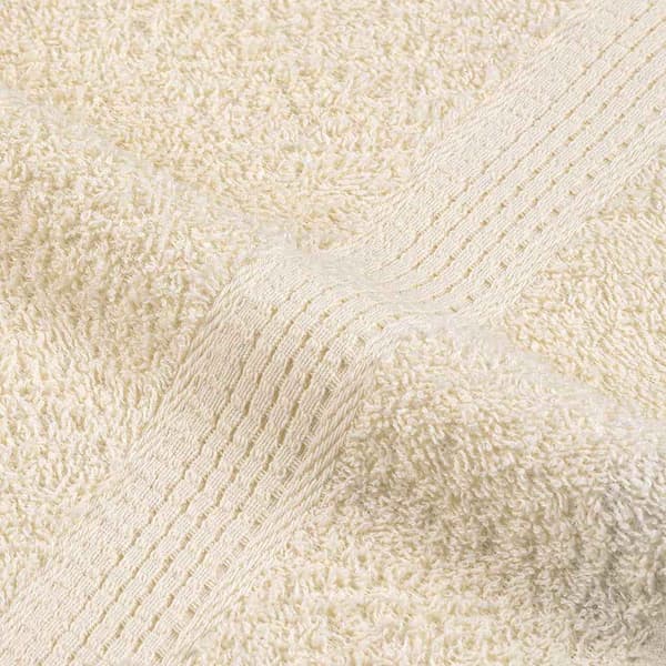 vidaXL Handdukar, 10 st, Creme, 50x100 cm, 100% bomull