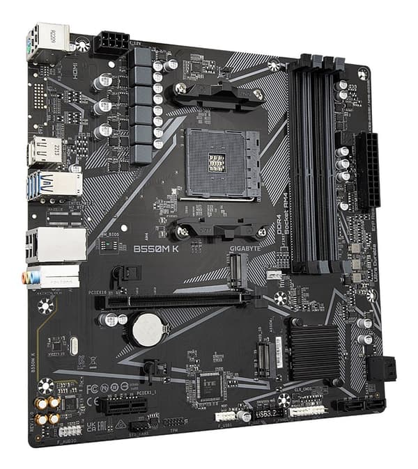 Gigabyte B550M K bundkort