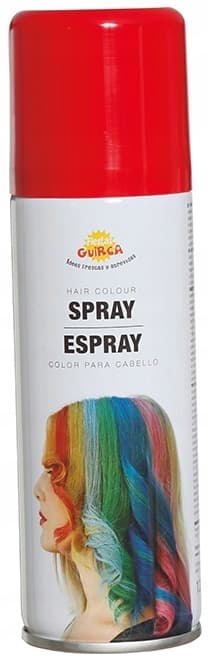 Tvättbar hårfärgningsspray RÖD 125ml
