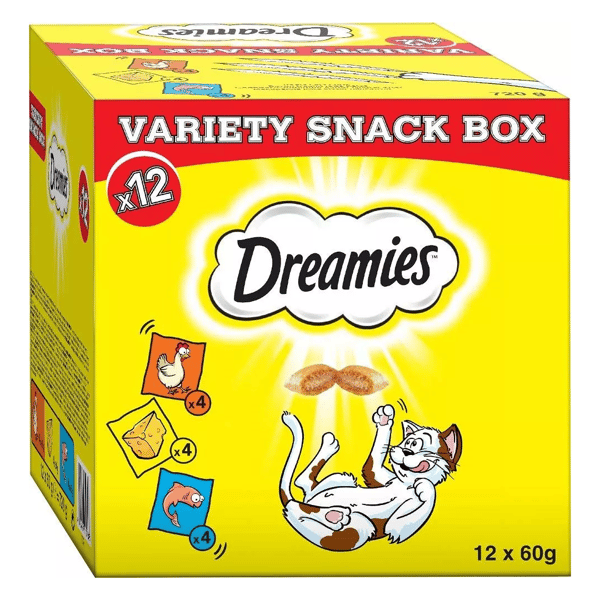DREAMIES kattmat blandade smaker 12x60g