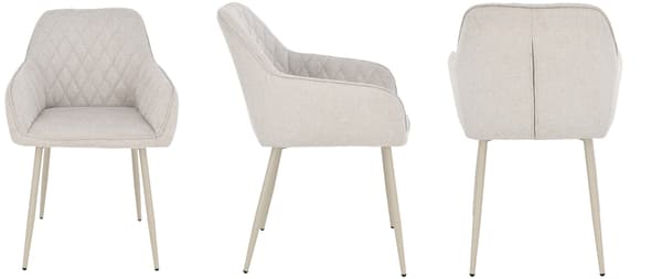 RELLO klädd fåtölj, beige tyg
