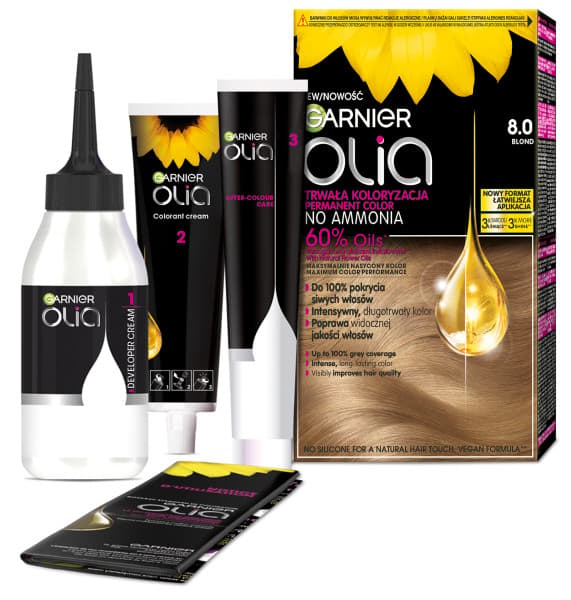 Garnier Olia Permanent färgning hårfärg 8.0 blond