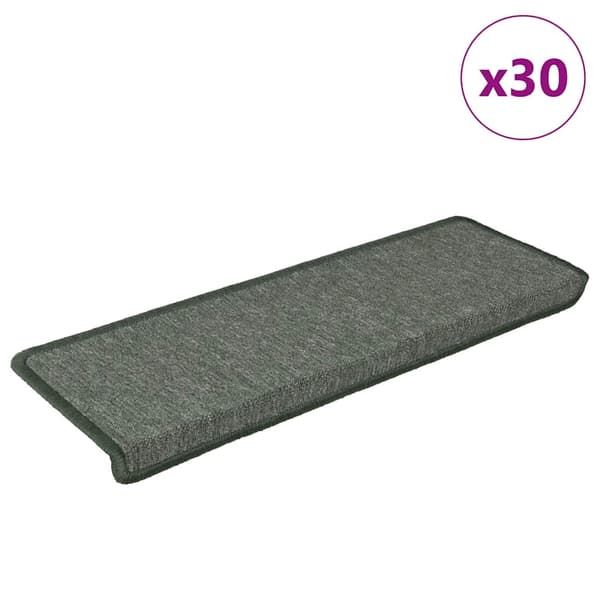 vidaXL Trappmattor 30 st 65x21x4 cm gröna