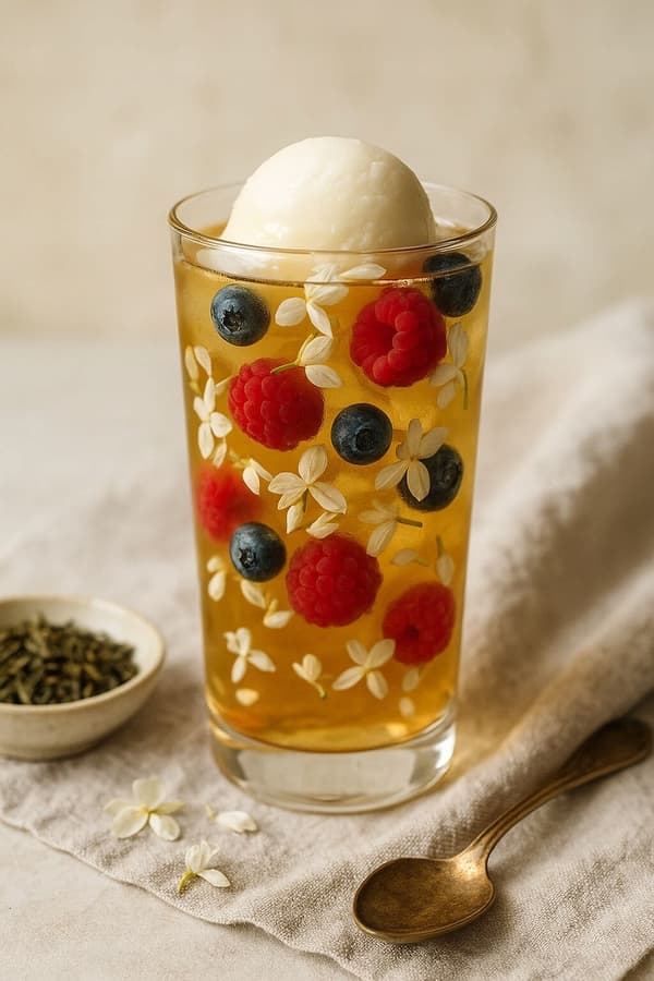 Vihreä jasmiinitee Premium 50 g Sencha jasmiinikukalla 20%