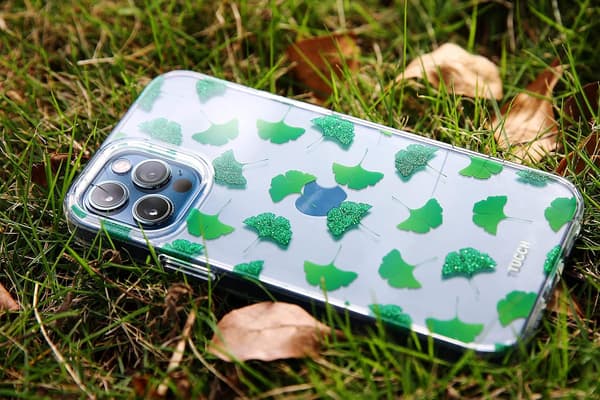 ETUI SÆT + HÆRDET GLAS TIL APPLE IPHONE 12/12 PRO GLITTERBLAD A2172
