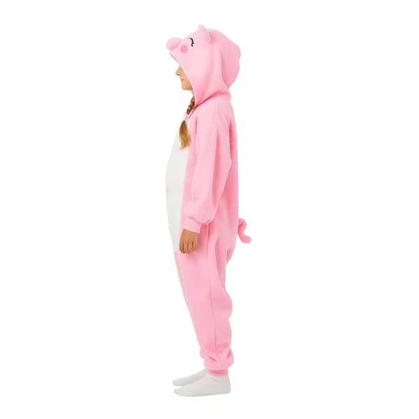 Kigurumi-pyjamas rosa grå barn 95-105 cm