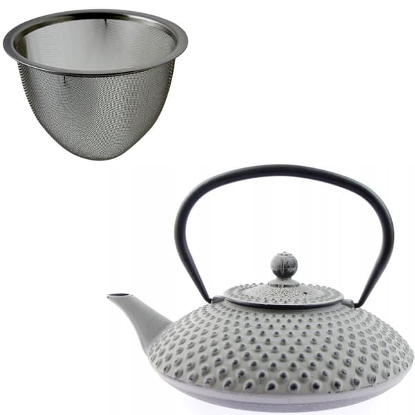 Støbejernskedel 1,25L te tepertain + 2 kopper
