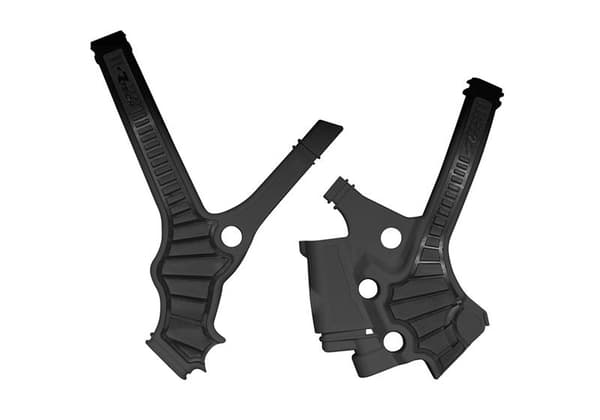 RACETECH (RTECH) 2025/12 FRAME GUARDS (SET) BI-MATERIAL SUPER GRIP YAMAHA YZ 85 '22-'24 SORT