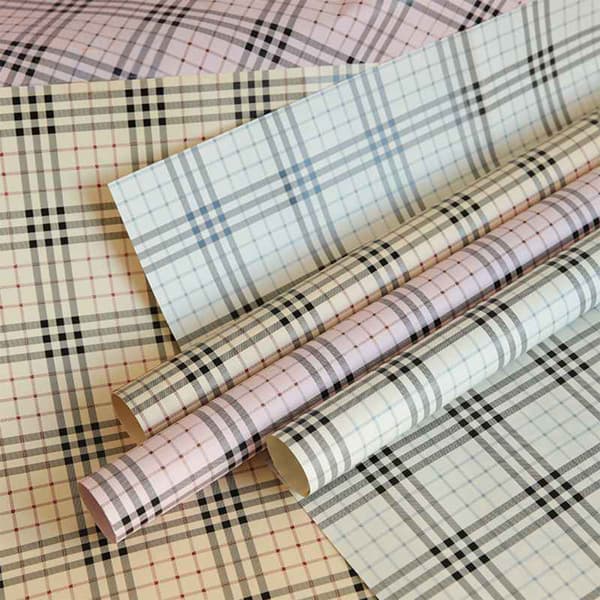 Blomfolie "Grid" - Rosa - Ark 58x58 cm - 20 st