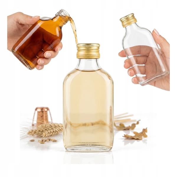 100x pullo taskumatti 100ML + korkki lahjaksi häävodka pontikka