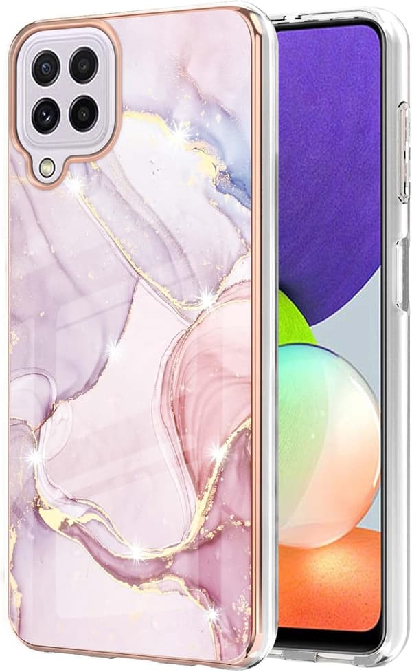 PINKET MARMORETUIL TIL SAMSUNG GALAXY A22