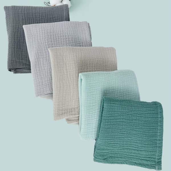 Plumeri Muslin Bleer Sæt med 5 Farver 70x70 cm