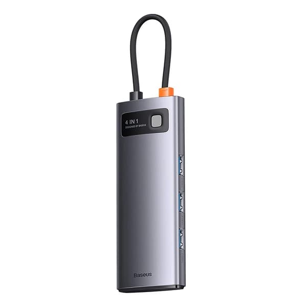Baseus Metal Gleam Series 4-i-1 hub, USB-C til 4x USB 3.0