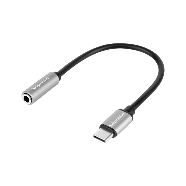 Adapter USB-C til mini jack 3,5 mm AUX 17,5 cm Kruger&Matz