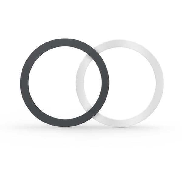 TECH-PROTECT MAGMAT MAGSAFE UNIVERSAL MAGNETISK RING 2-PAK SORT & SØLV