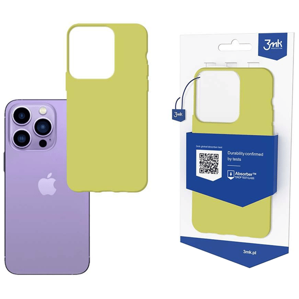 Apple iPhone 14 Pro Max - 3mm mattakuori, limenvihreä