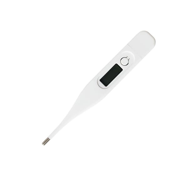 Elektronisk digitalt termometer hvid LCD 1 stk.