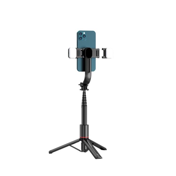 TECH-PROTECT L05S BLUETOOTH-SELFIEKEPPIJALKA JA LED-VALO MUSTA