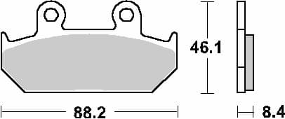 SBS jarrupala KH124 Street Standard keramiikka musta