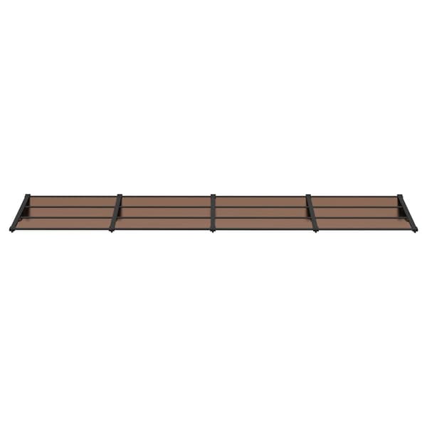 vidaXL dørmarkise sort 396x90 cm polycarbonat