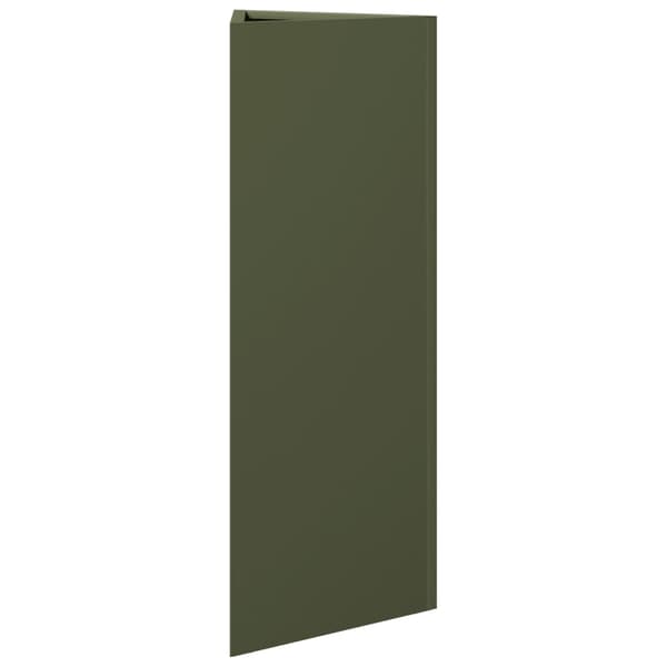 vidaXL Trädgårdskrukor, set om 2, olivgrön, triangulär, 30x26x75 cm
