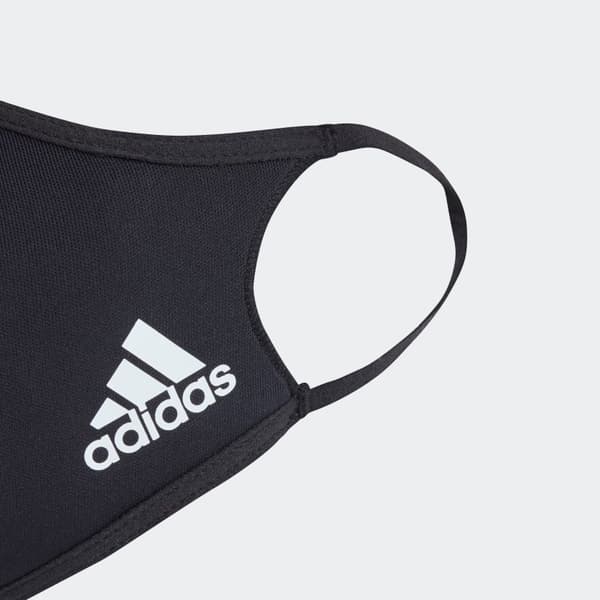 Adidas suojamaski musta 3-pakkaus S M L