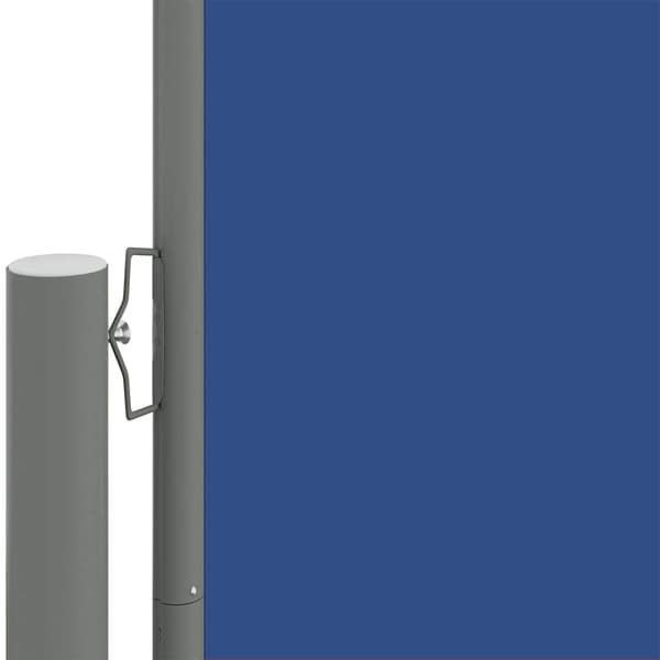 vidaXL Utdragbar sidomarkis blå 220x1000 cm