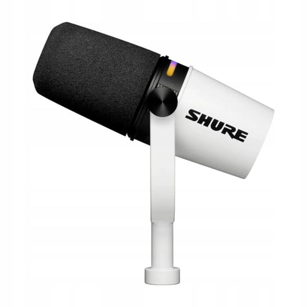 Shure MV7-W - Mikrofon XLR/USB-C Vit