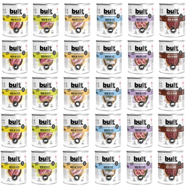 Bult MIX 6 FLAVORS vådfoder til hunde, 30x800g, kornfri