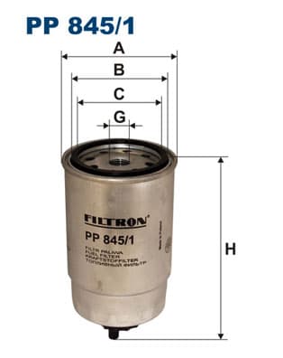 BRÄNSLEFILTER PP8451 FILTRON