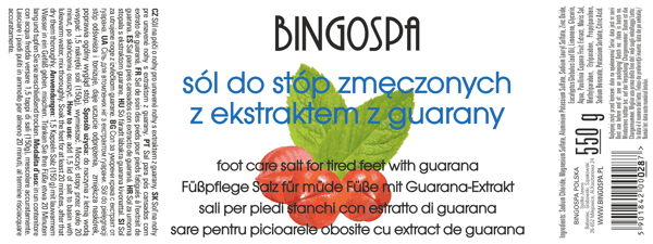 BINGOSPA salt til trætte fødder med guarana