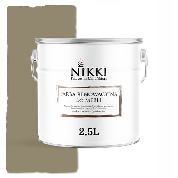 Färg för kökskåpsfrontar gulgrå RAL7034 satin 2,5L