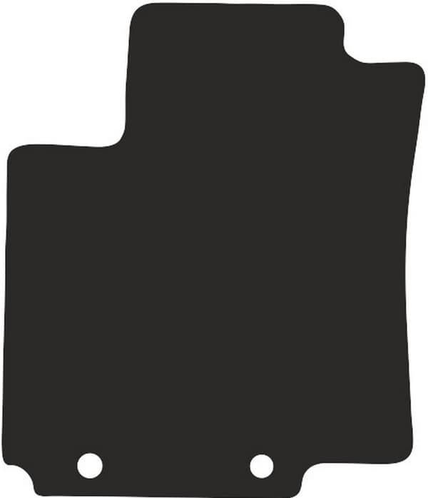 Polyamid førermåtte til Kia Rio III UB hatchback 2011-2017 med gummibagside