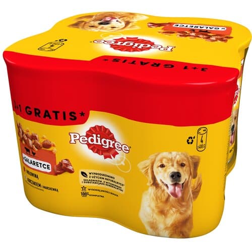 Pedigree hundfoder Blandade smaker (4 x 400 g)