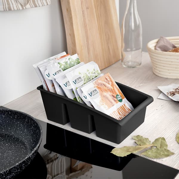 Organizer mausteille musta 25x15x9 cm 2 kpl