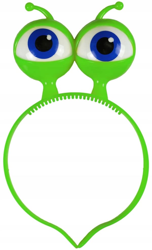 Grönt Alien Eyes Lysande Pannband Alien Space