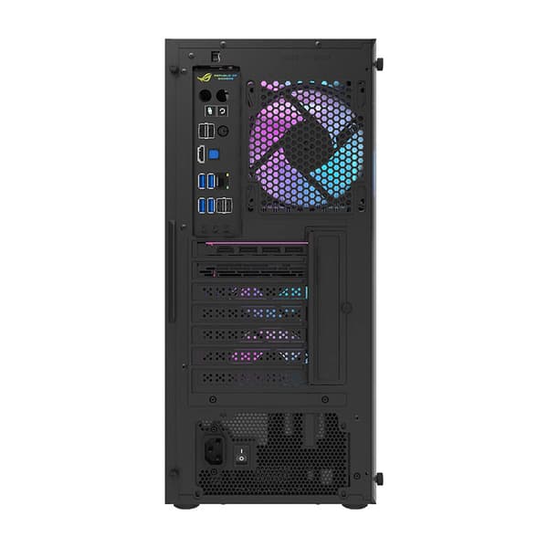 Darkflash DK351 Datorchassi (Svart) + 4 RGB-fläktar