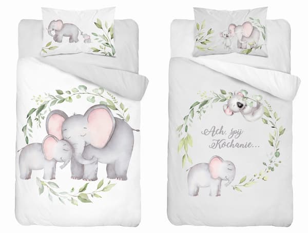 Bambus sengetæppe Elephant 100x135 detexpol