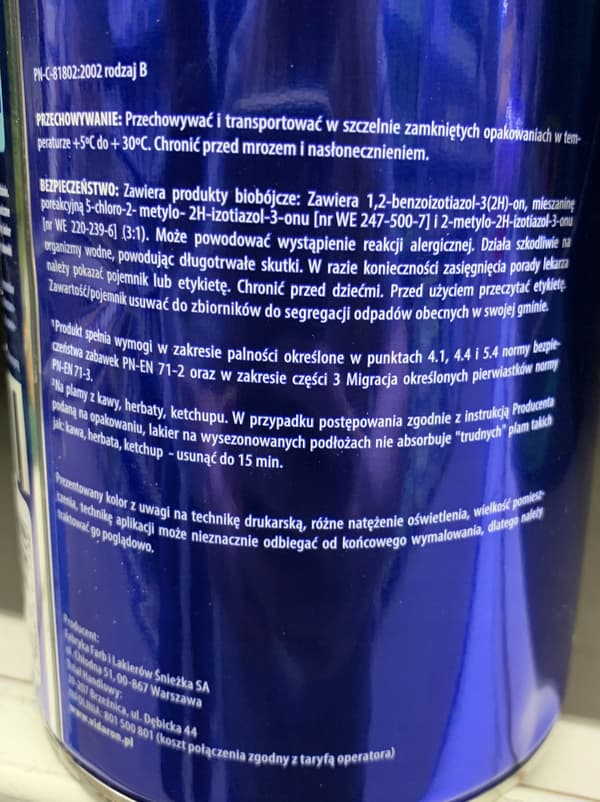 Akryl trælak, klar, blank, 0,75 l