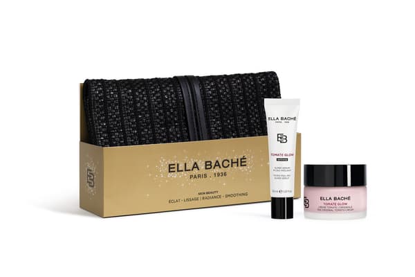 Juluppljusande set - tomatkräm + serum + necessär