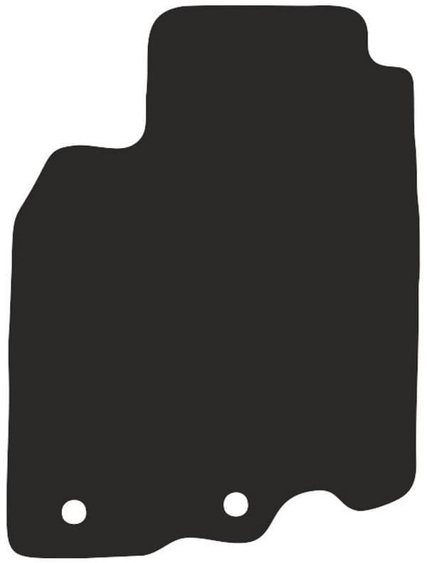 Polyamid gummierad förarmatta för Honda Insight II hatchback 2009-2014