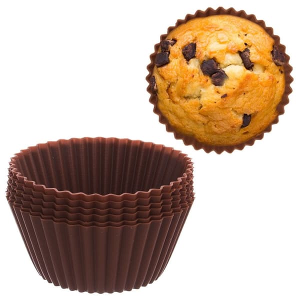 Bruna silikon muffinsformar SILLINIE 5,5 cm 6 st