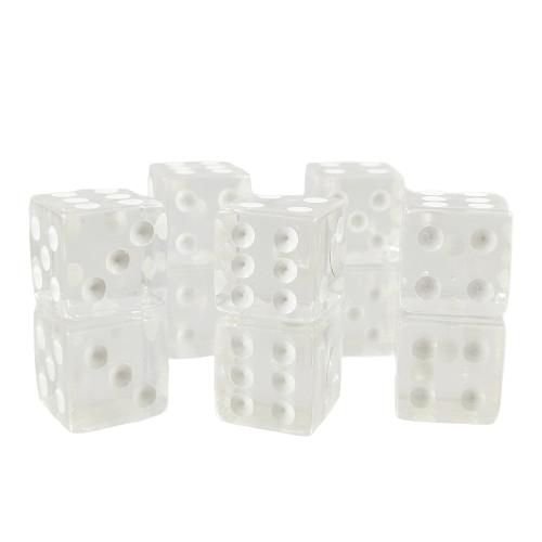 RPG Terning Usynlighedskappe Sekssidet D6 Terning 1,6 cm