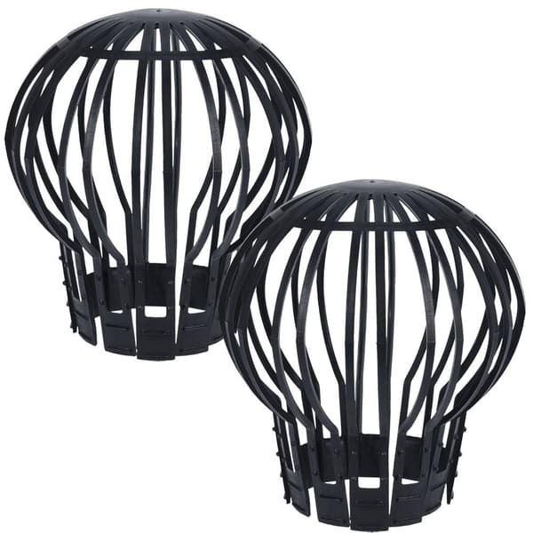 Plastik regnedilter sort 2 stk.