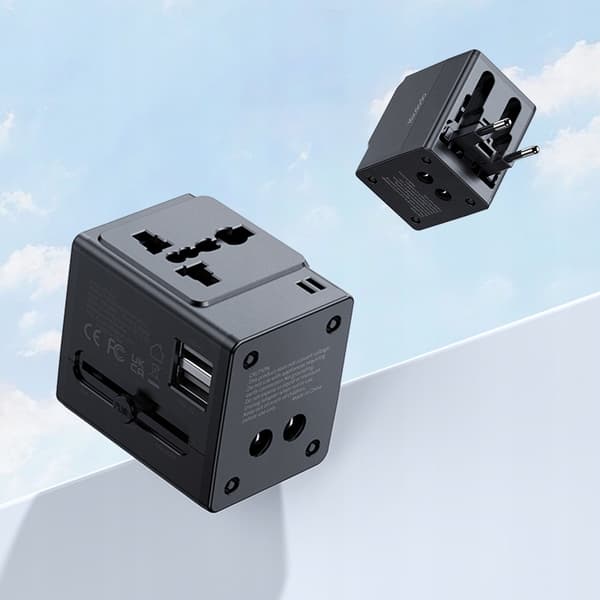 MCDODO USB-OPLADERADAPTER ENGELSK STIK USA UK EU US