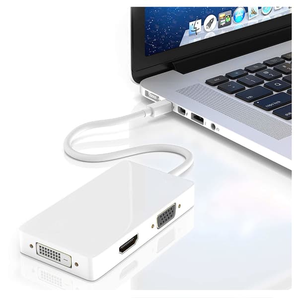 Mini DisplayPort -adapteri VGA/DVI/HDMI 3-in-1