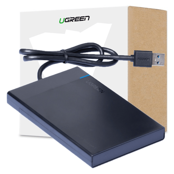Ugreen adapterkabinet til SATA 2,5'' 5TB USB 3.0-drev sort (US221 30847)