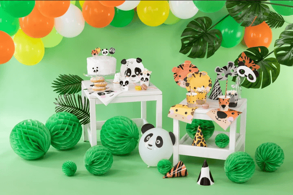 Safari Animals Popcorn Spandæsker 4 stk.