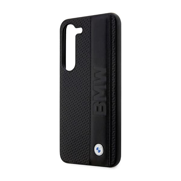 BMW Læder Tekstureret & Stribet - Samsung Galaxy S23+ Etui (Sort)