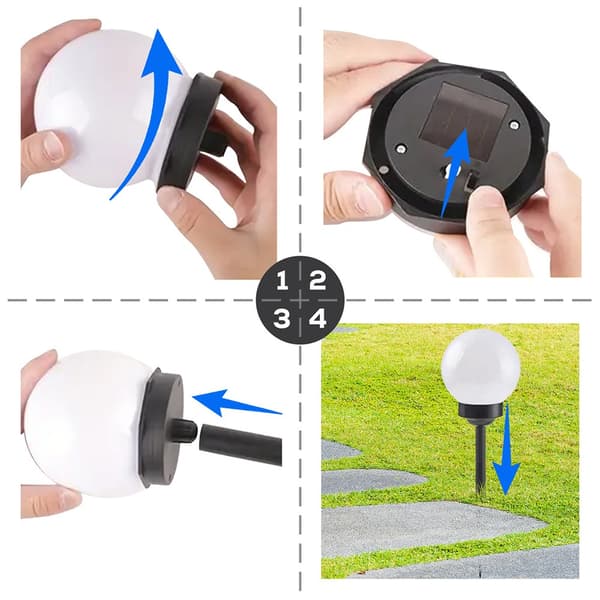 Aurinko-LED-varvalot 33,5 cm 6 kpl